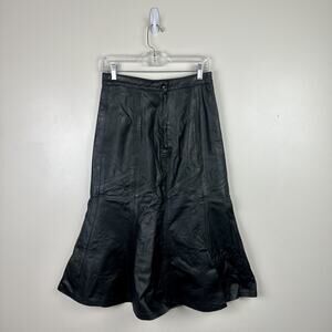 VTG Northside Fashion Genuine Leather Maxi Skirt Women’s Size 9
